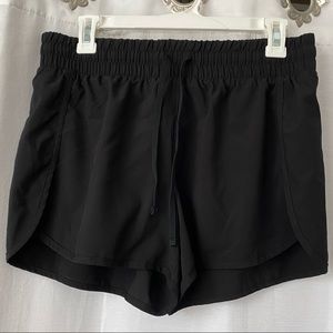 Simple black athletic shorts